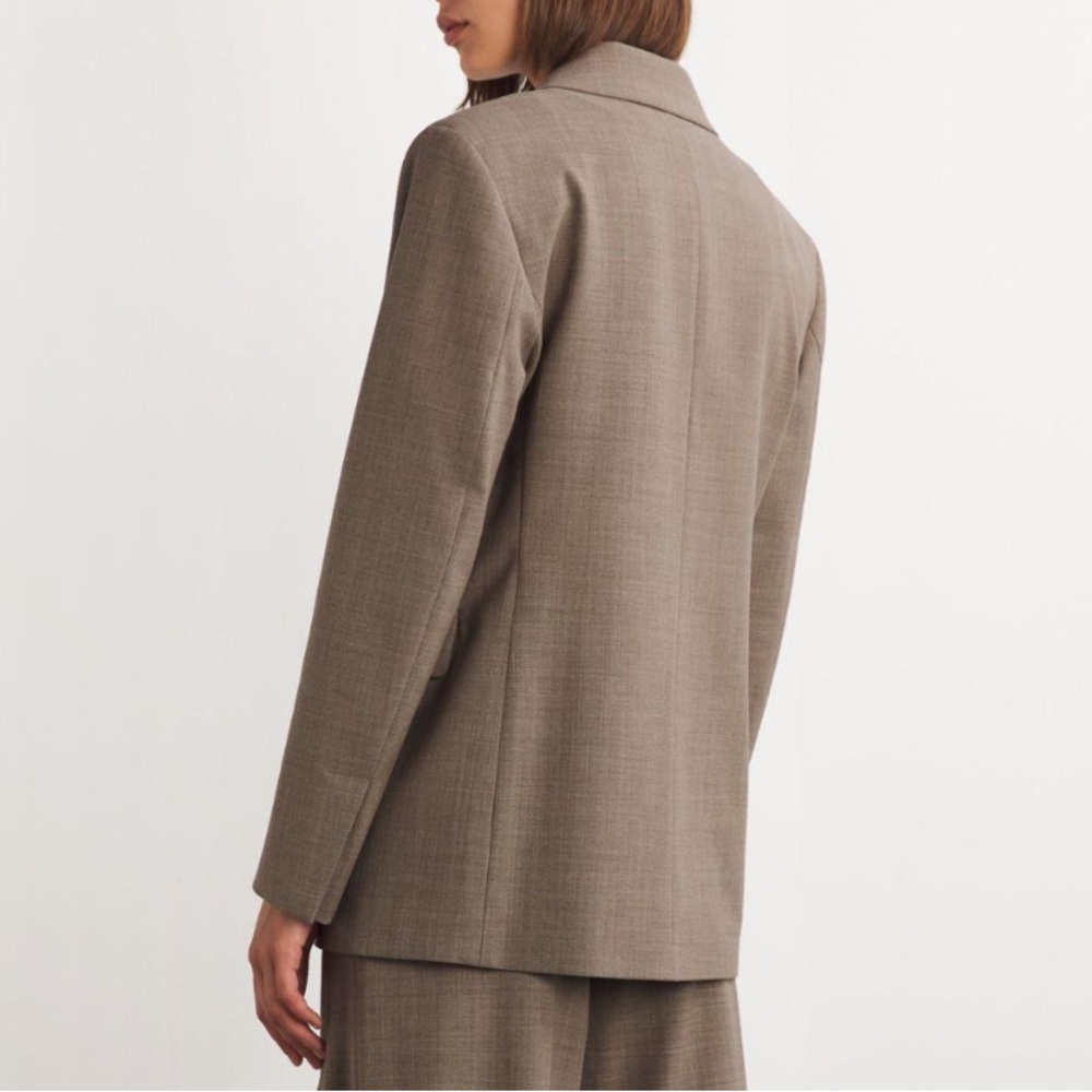 Vintage 80’s Sung Sport Single Button Wool Blazer in Almond | Size 8